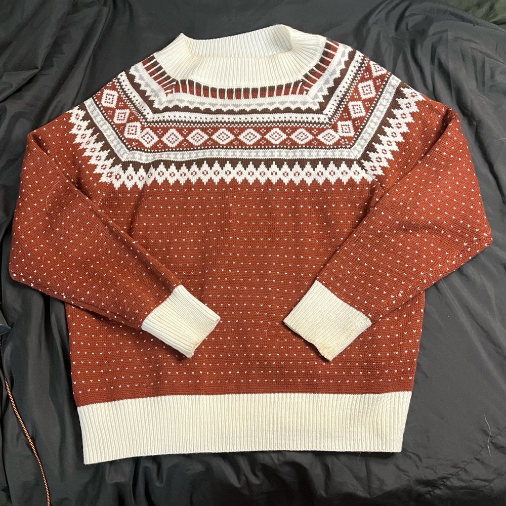 Patterned Knit Sweater